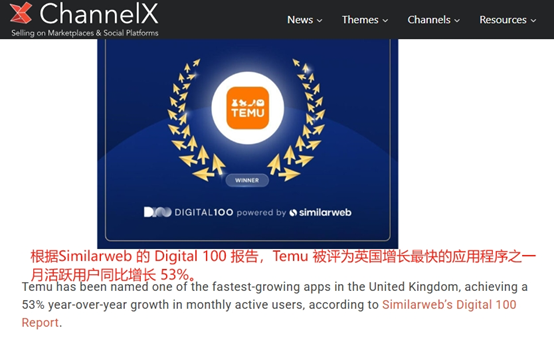 Temu英国电商市场