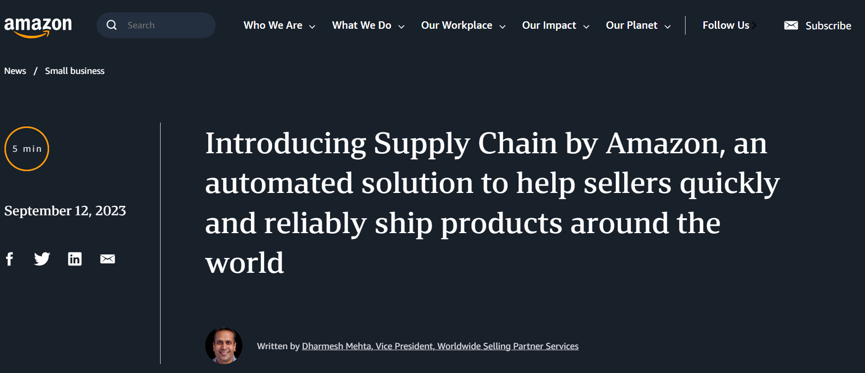 Supply Chain by Amazon